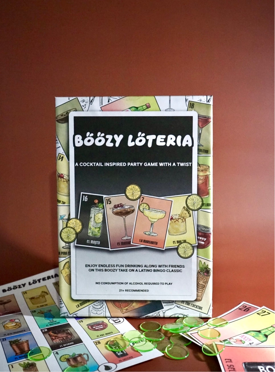 Boozy Loteria - Cocktail Inspired Party Game with a Twist!
