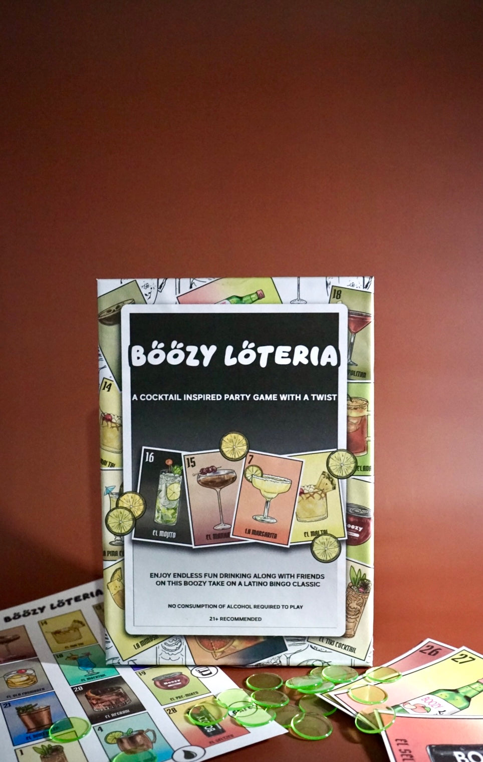 Boozy Loteria - Cocktail Inspired Party Game with a Twist!