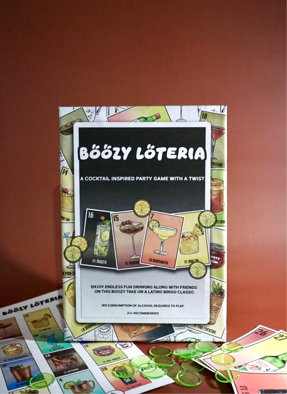 Boozy Loteria - Cocktail Inspired Party Game with a Twist!